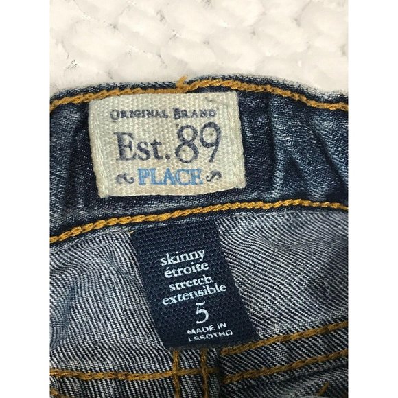 Children's Place Jeans Sz 5 Adjustable Waist - Picture 4 of 5